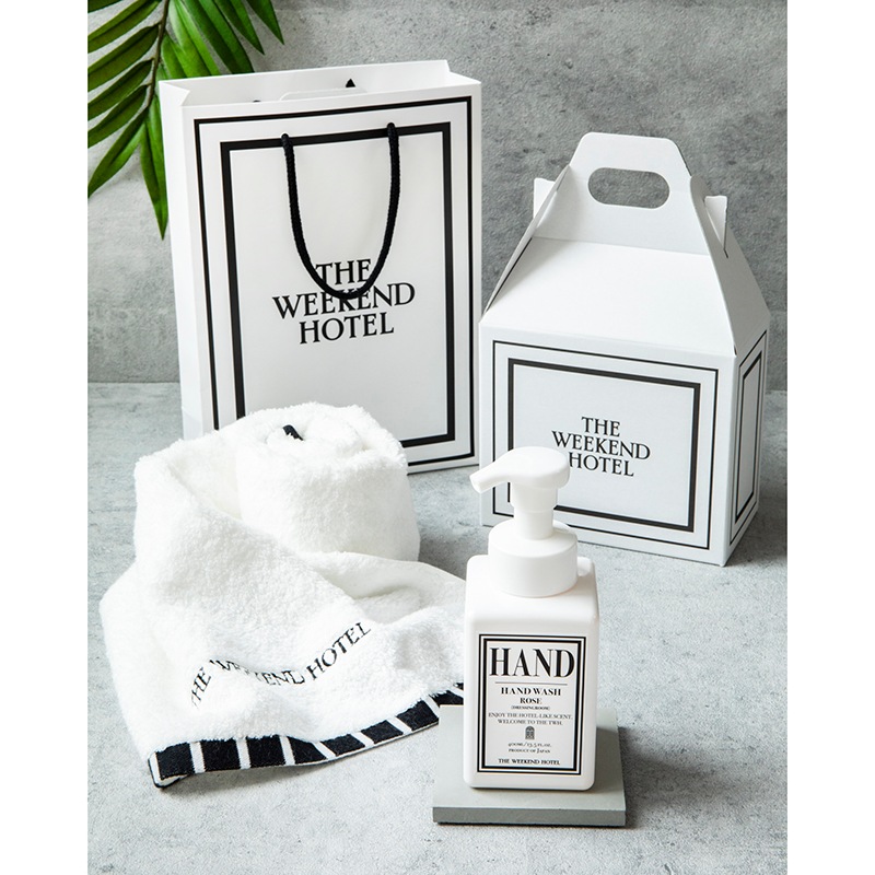 BathTowel(Msize White)&HAND WASH(ROSE)GIFTBOX