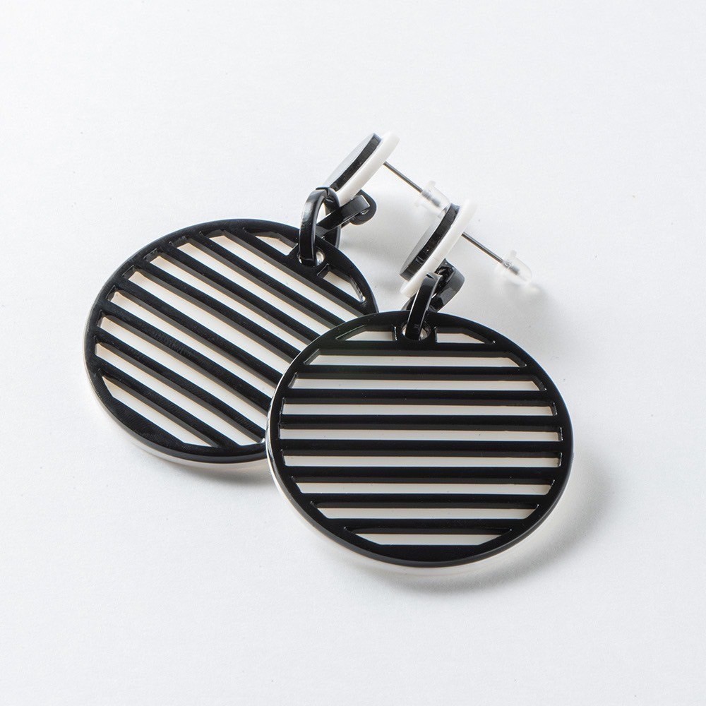 RoundStripeEarrings