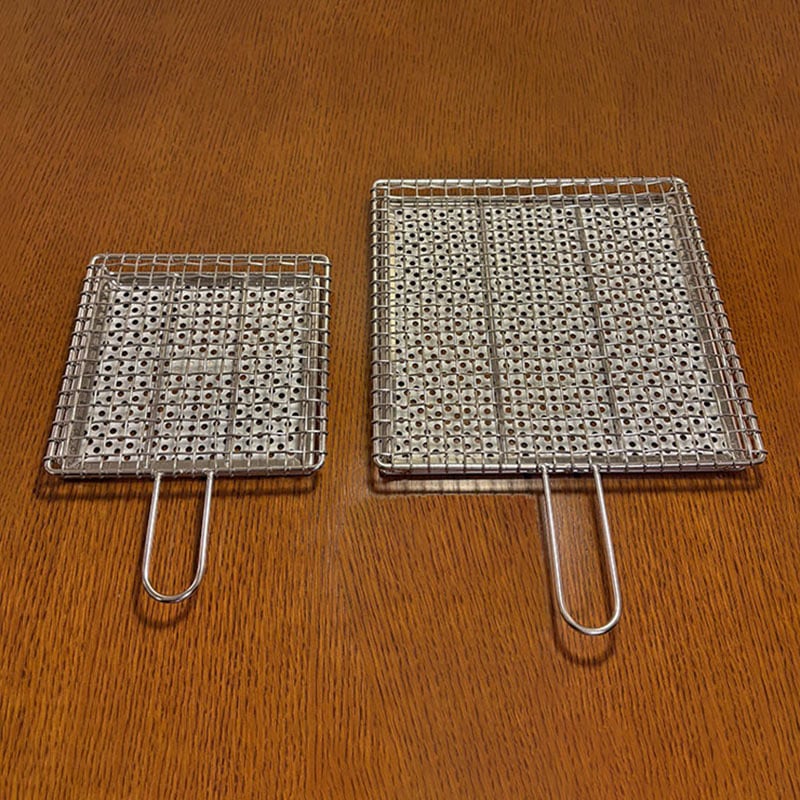 手付きセラミック付き焼き網