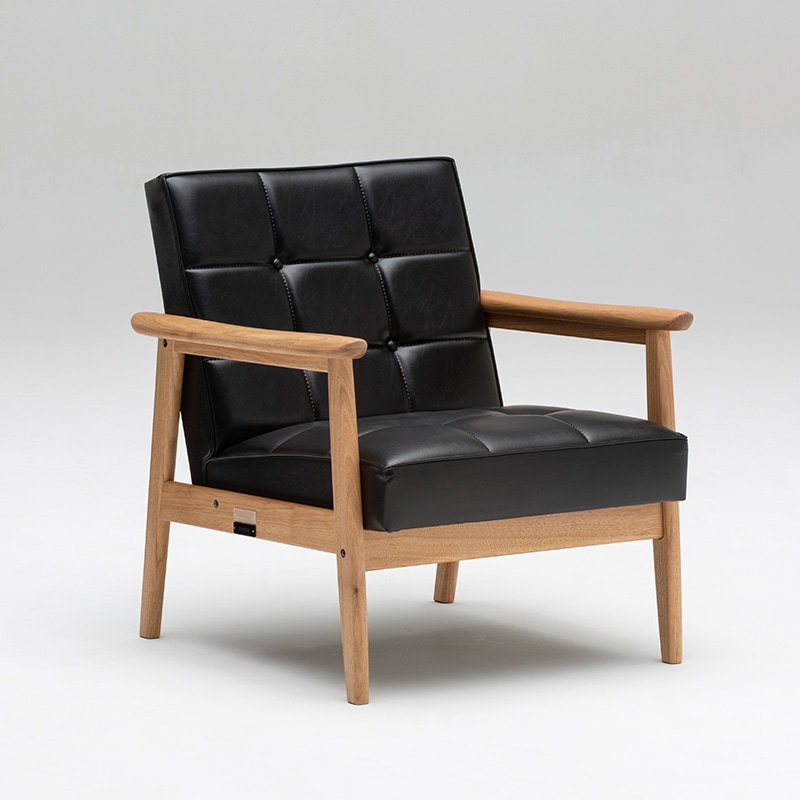 Ｋチェア1シーター 胡桃(クルミ)