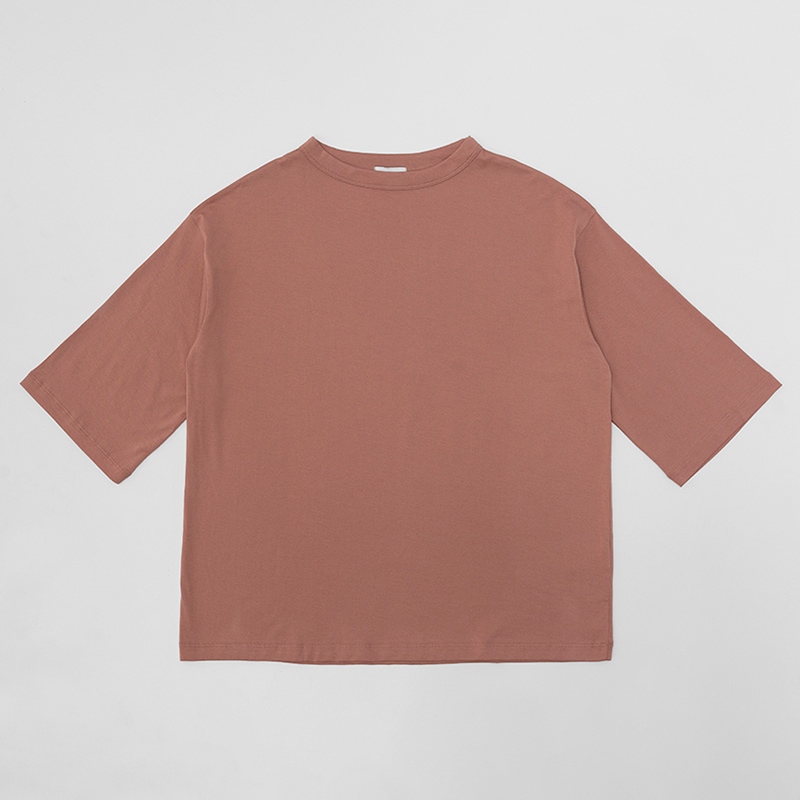 BOTTLE NECK 3/4 SLEEVE T-SHIRT