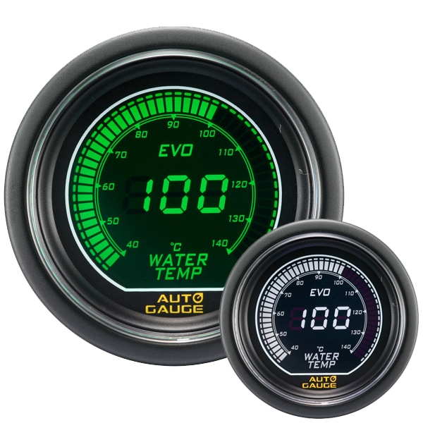 AUTOGAUGE】 追加メーター オートゲージ 水温計 52Φ デジタルLCD