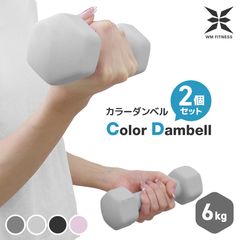 ��WM Fitness�� ���顼����٥� ( 6kg x 2�ĥ��å� ) 4��Ÿ�� ����٥� ����̵��