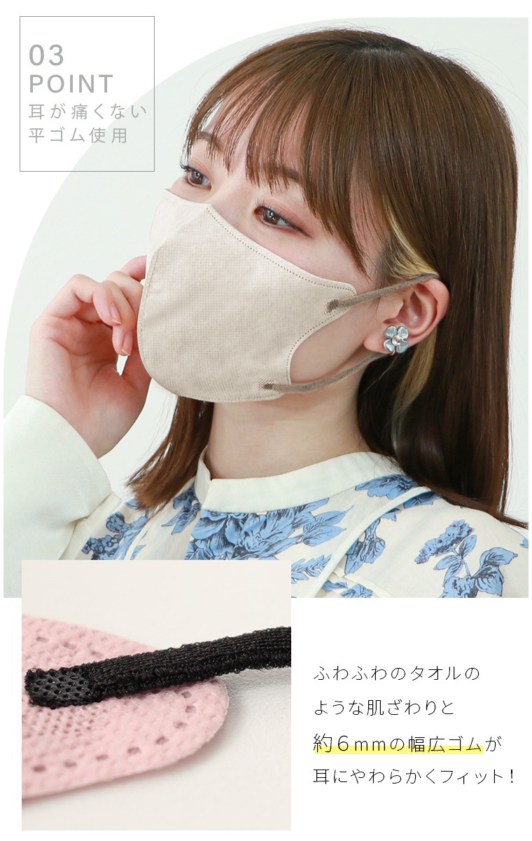 (L ������) ���奨��ե�å� 3D �ޥ��� �ǥ��꡼ �������� (�Х����顼) Jewel Flap Mask 3D daily style bicolor type Ω��  20�����ꡡ�Կ��� �쿧 �ڢ�������Բġۡ�����̵����