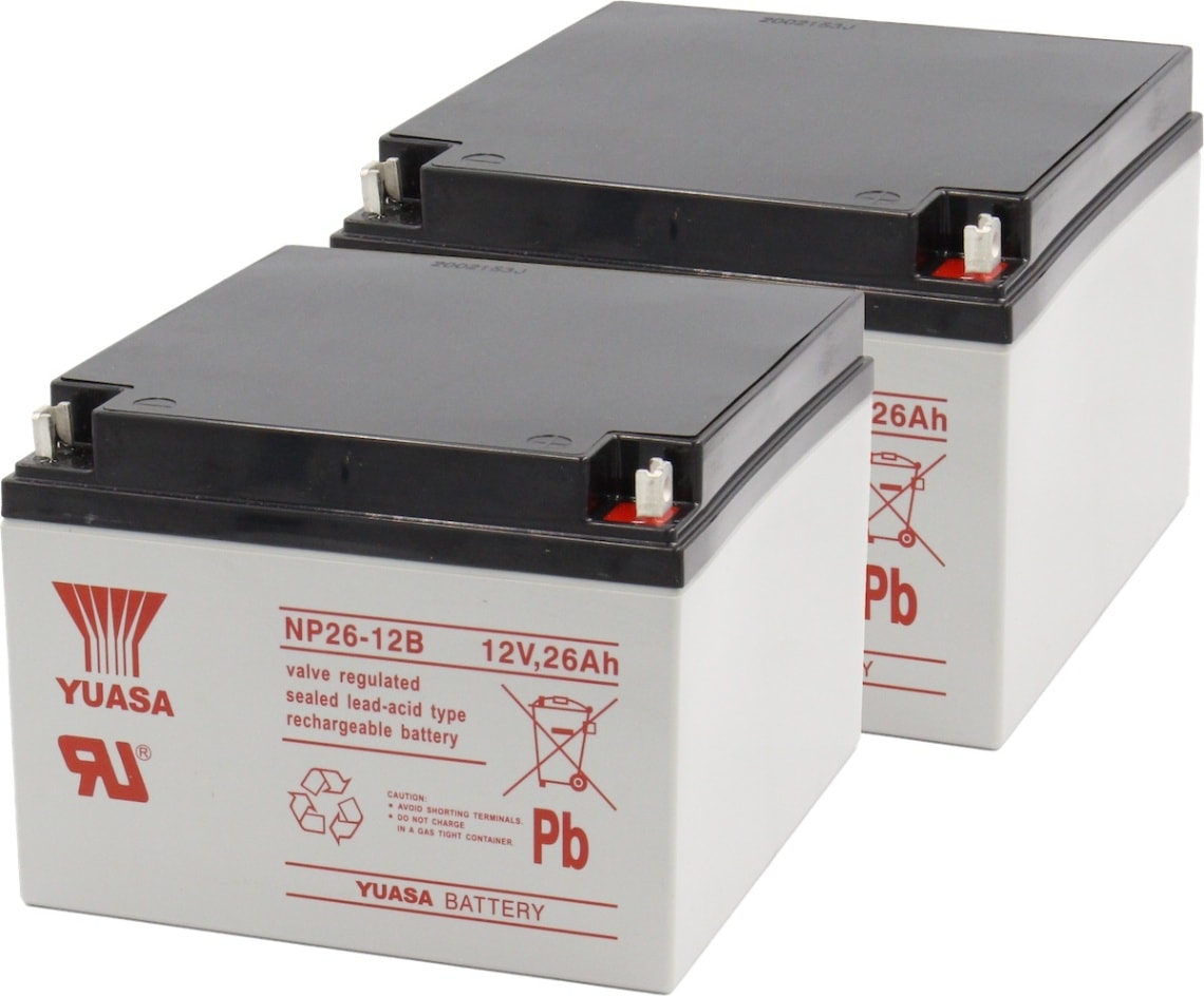 YUASA NP26-12B 2個セット【互換 NP24-12B HP24-12 12M24 12SP26 EVX