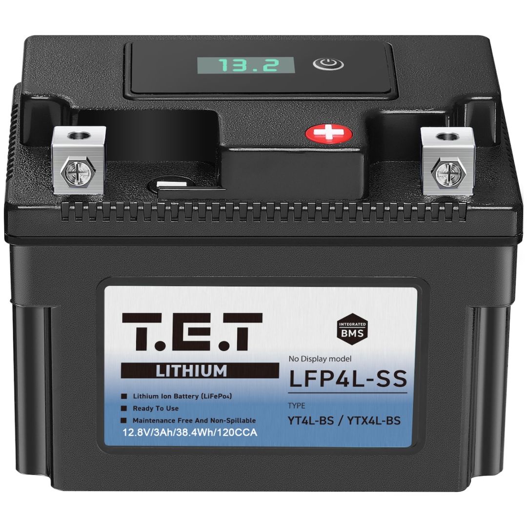 T.E.T LFP4L-SS 超軽量 リチウムイオンバッテリーYT4L-BS YTX4L-BS