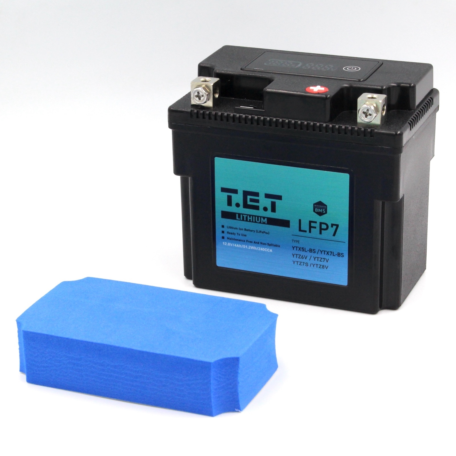 T.E.T LFP7L 超軽量 リチウムイオンバッテリーYTX7L-BS / YTX5L-BS