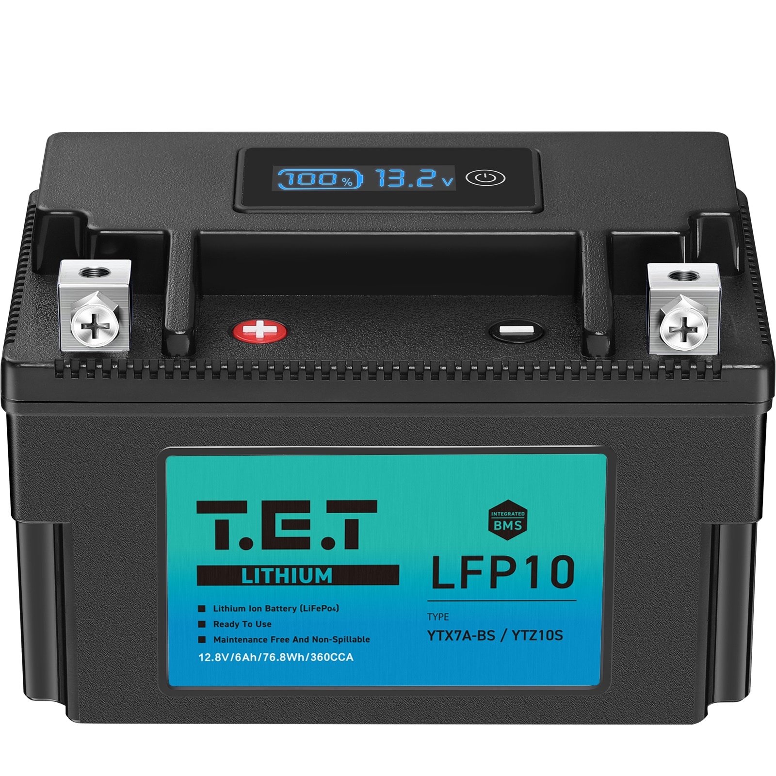 T.E.T LFP10 超軽量 リチウムイオンバッテリーYTZ10S / YTX7A-BS