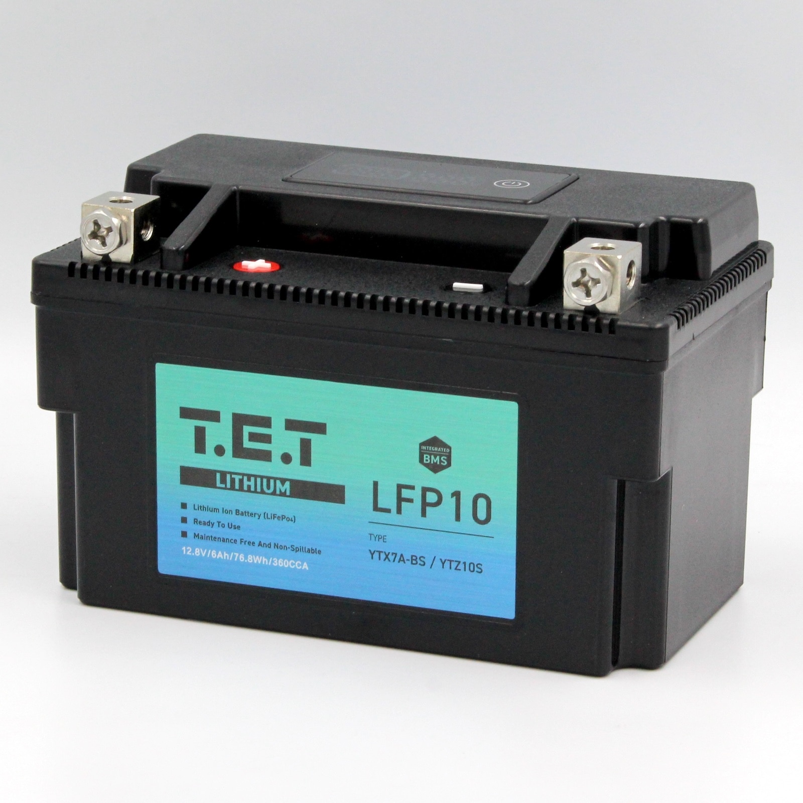 T.E.T LFP10 超軽量 リチウムイオンバッテリーYTZ10S / YTX7A-BS