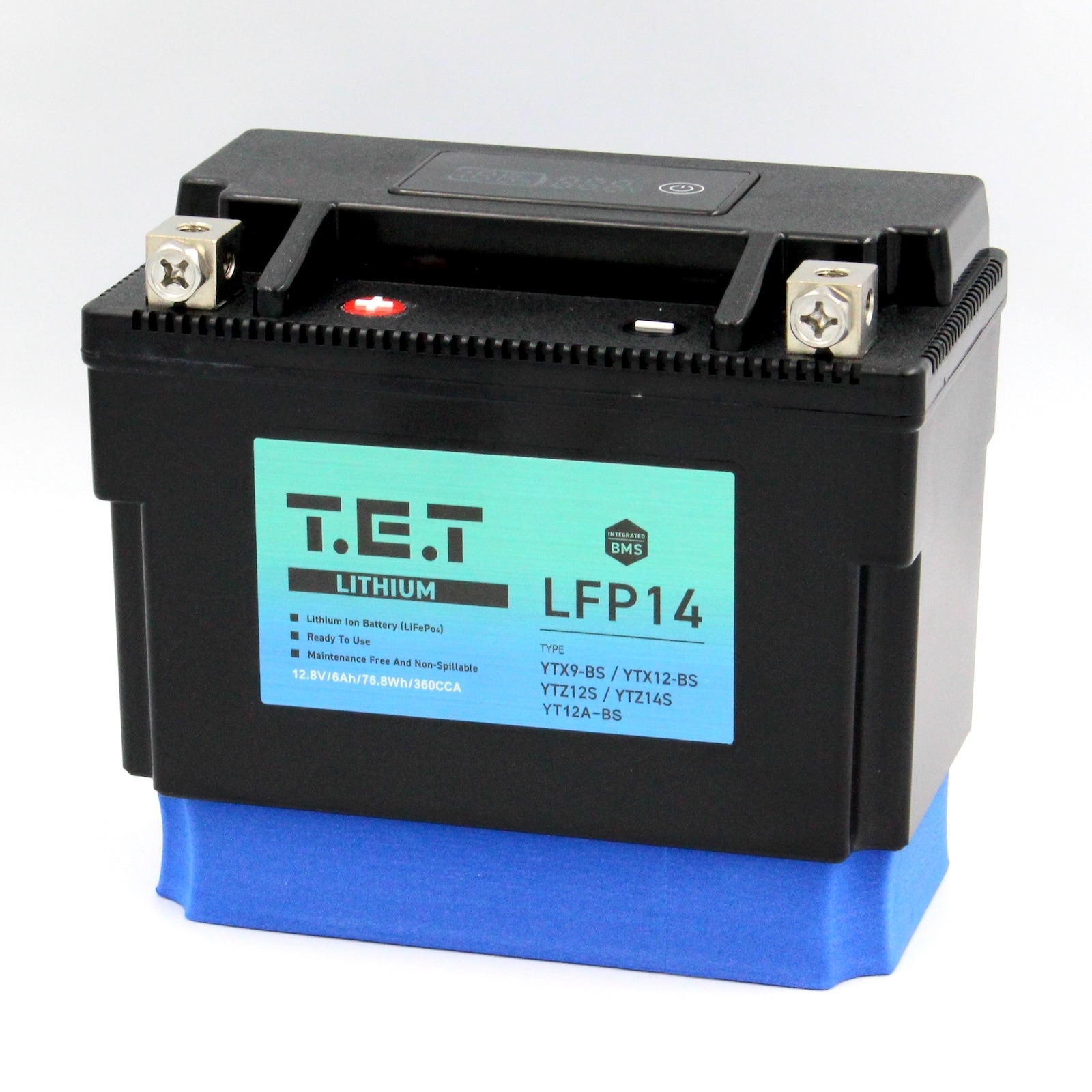 T.E.T LFP14 超軽量 リチウムイオンバッテリーYTX9-BS / YTX12-BS