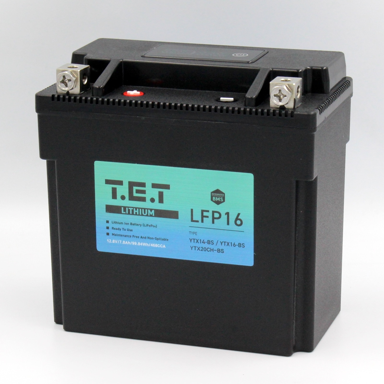 T.E.T LFP16 超軽量 リチウムイオンバッテリーYTX14-BS / YTX16-BS