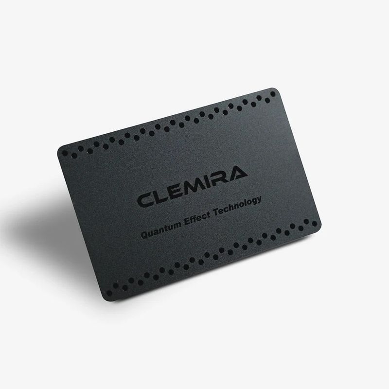 Clemira クルミナブラックカード｜ホルミシス鉱石配合・財布やポーチに入れて持ち歩ける波動エネルギーカード｜電磁波対策・空間調整・自然派セルフケアに最適