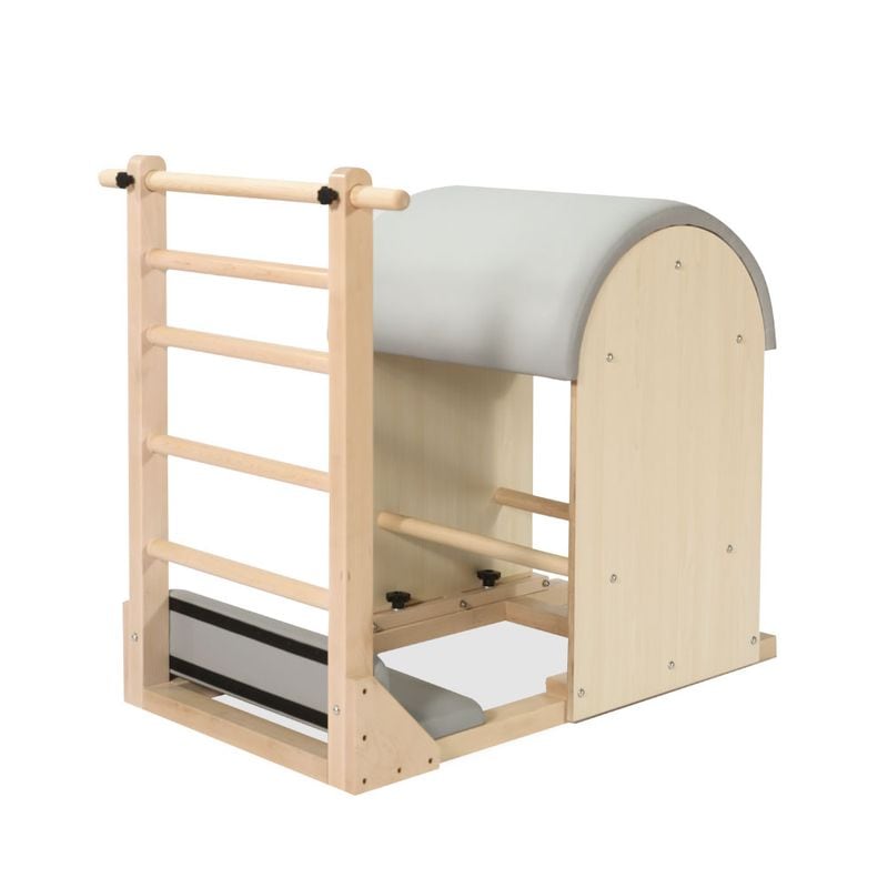 ラダーバレル PLT-003｜アスリート対応モデル｜背骨の柔軟性向上＆姿勢改善に｜ピラティス用全身ストレッチマシン【高さ調整・多彩なワーク可能】