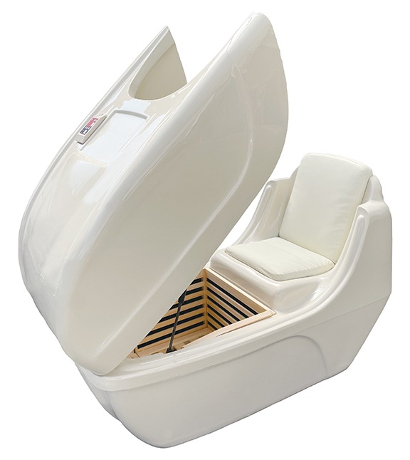 BIOPHOTON ハーフドームⅡ 光温熱半身浴セット｜服を着たまま入れる光＋温熱ドーム型健康機器｜540W出力・温度可変・タイマー設定付き