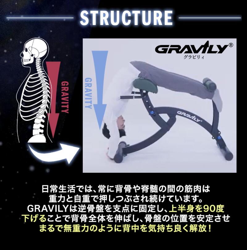 【Gravily（グラビリィ）】骨盤と姿勢を整えるリラクゼーションチェア｜バイブレーション機能搭載で骨盤周辺を優しく刺激｜腰痛・姿勢改善・骨盤ケア・健康促進・サロン・整体・介護・医療福祉施設にもおすすめ