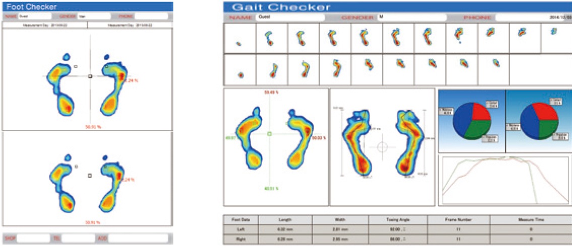フットチェッカー Foot Checker｜足底圧と重心バランスをリアルタイム表示・姿勢改善・転倒予防に貢献するコンパクト足圧測定器【介護・フィットネス・リハビリ施設で活躍】