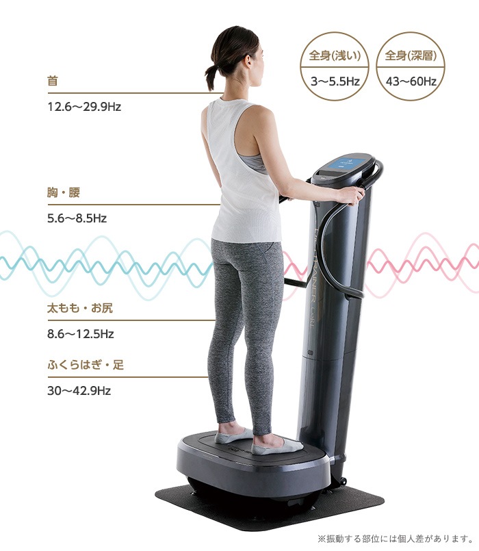 フジ医療器 ダイエットトレーナー コア DT&#8209;C1000｜3Hz&#12316;60Hz 音波振動マシン｜筋力強化・リラクゼーション・ストレッチ対応｜4自動モード & 570段階調整対応