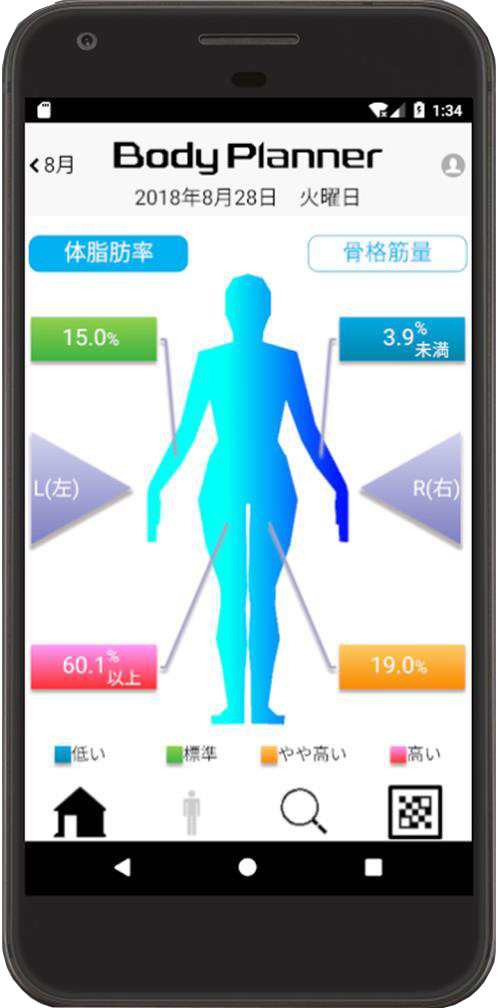 大和製衡 DF870 高精度型体組成計（DF870）｜内臓脂肪・骨格筋量・SMI対応｜業務用ボディプランナー??搭載