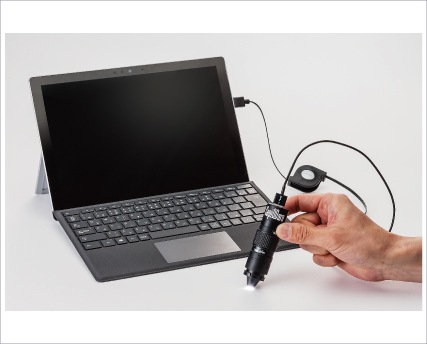 高性能血流スコープ TOKU Capillaro｜卓上＆ハンディ兼用｜最大510倍ズーム・USB接続・5モード搭載・指先/肌/頭皮の血流観察に対応・手振れ防止＆映像計測ソフト付き【日本製】