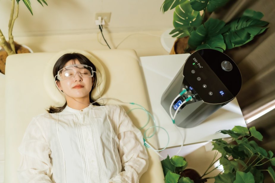 業務用DH-Pro　高濃度水素生成器 × 酸素併用可｜99%水素・最大600ml/min｜2人同時吸入・目用ゴーグル対応・ナイトモード搭載