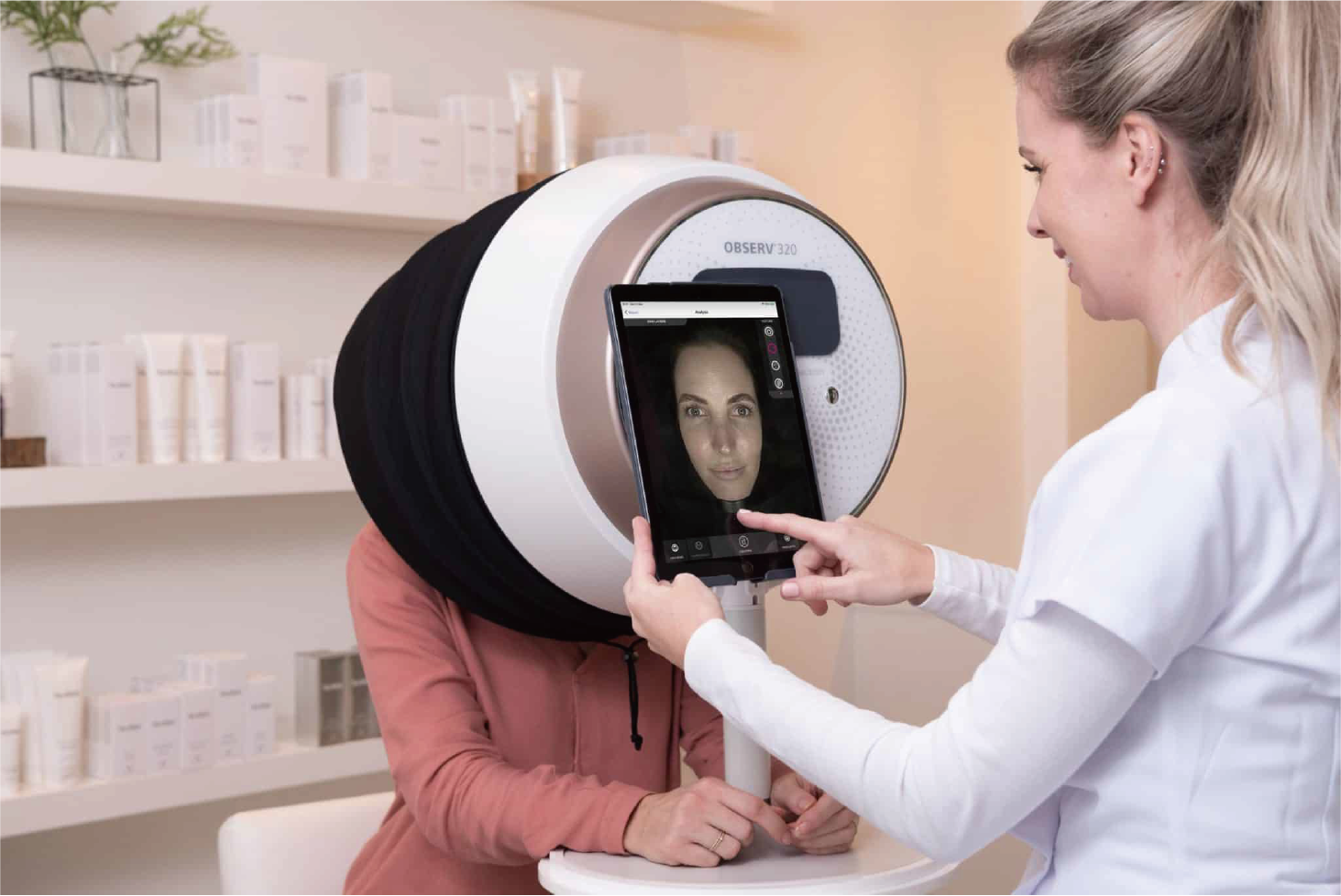 OBSERV 320｜5モード対応スキン分析機器｜iPad連携型肌診断システム｜エステ・クリニック向け