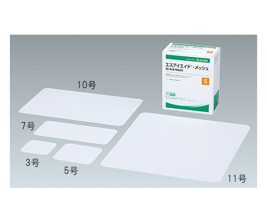 エスアイエイド5号 アルケア エスアイエイド・メッシュ 5号 100×100mm 50枚入 19272 24