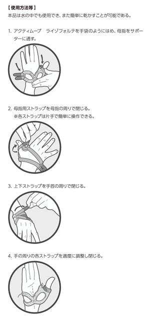 日本シグマックス 母指用サポート装具 アクティムーブ ライゾフォルテ