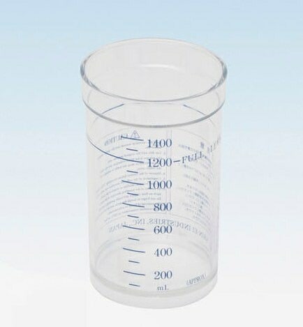 新鋭工業 1400mL プラ吸引瓶(ミニックII・セパII共通交換部品) D7302