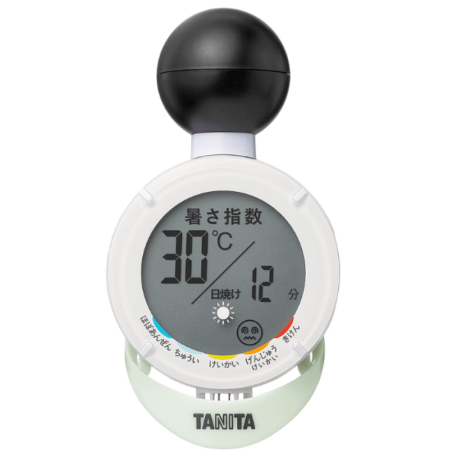 【家庭向け熱中症対策】TANITA 黒球式温湿度計 熱中アラーム TC-210
