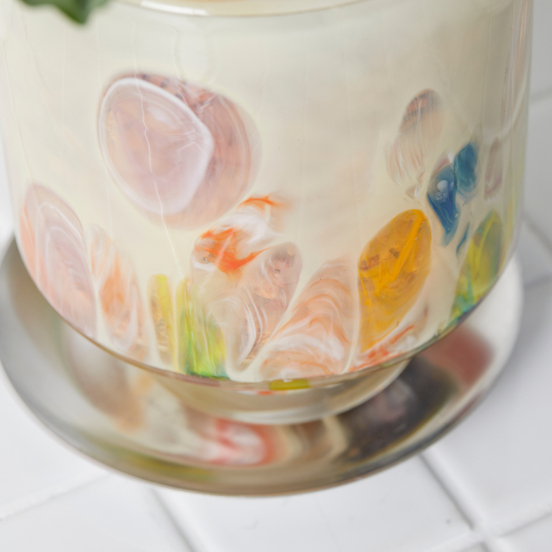 well plants ゼオライト カラテア ステップクリーム(穴あき鉢／受皿付き)