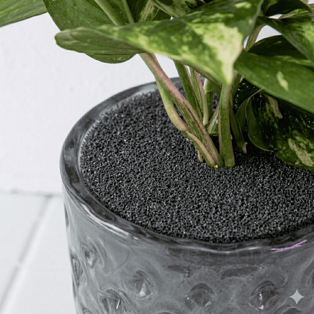 well plants フィカスルビークリスタルグレイ穴なし