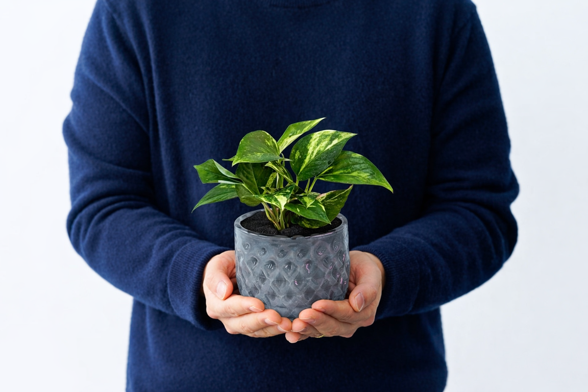 well plants ポトスクリスタルグレイ穴なし