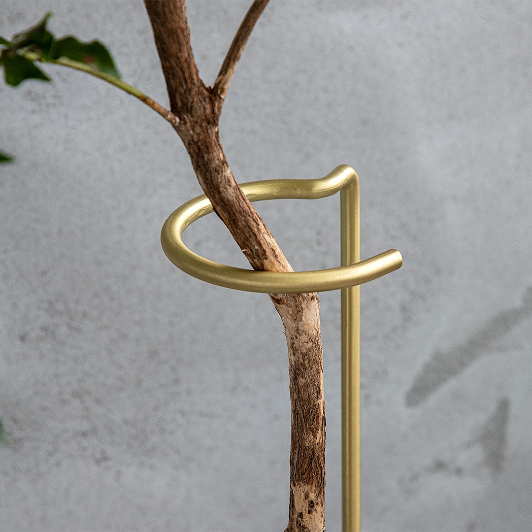 【LUMINA STONE】フラワーベースランプ フロアライト ホワイト×ゴールド