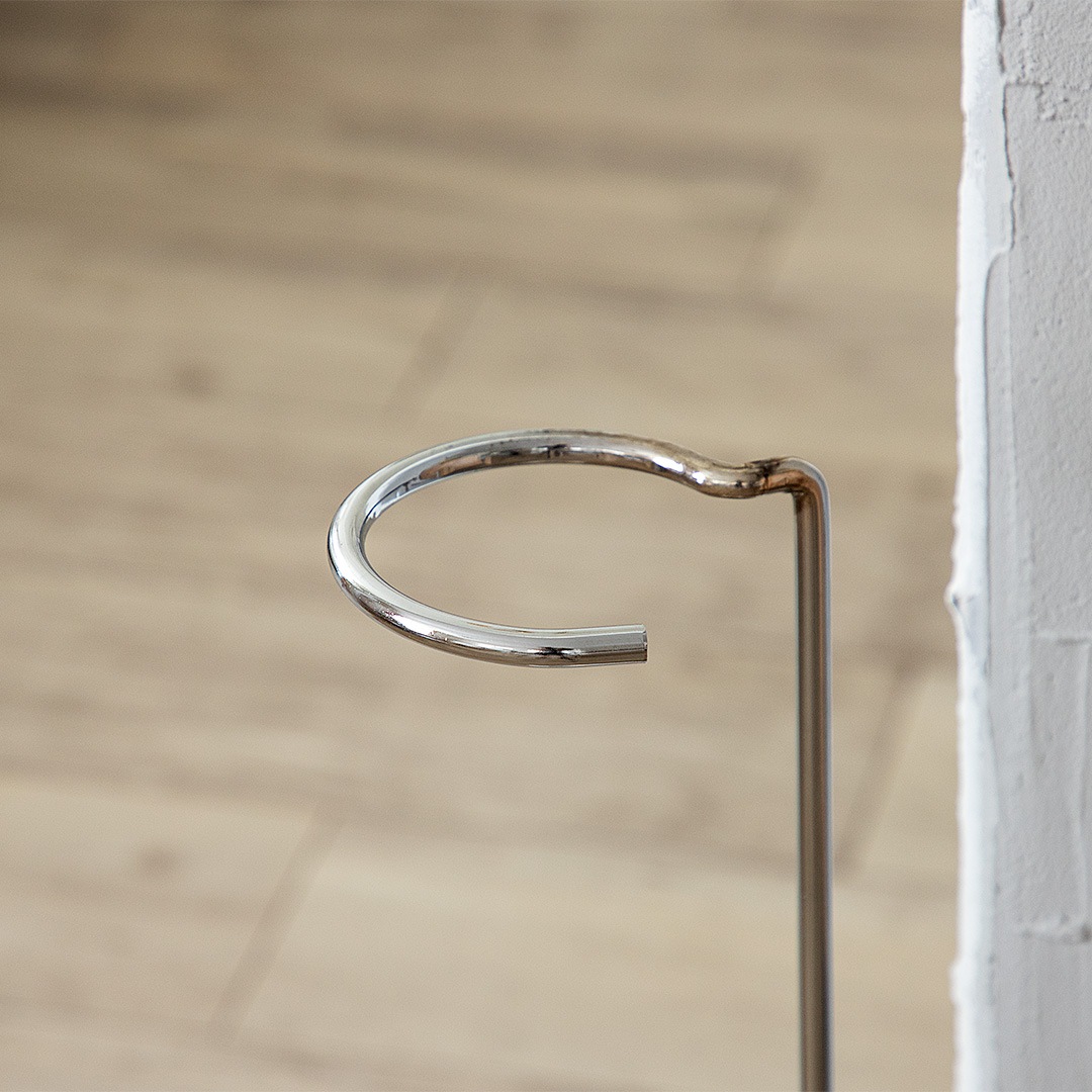 【LUMINA STONE】フラワーベースランプ フロアライト ホワイト×シルバー