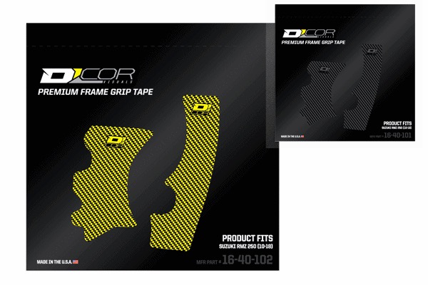 【RMZ250 '10-'18】デカール D'COR フレームGRIPTAPE※アウトレット 送料無料対象外、返品・交換不可