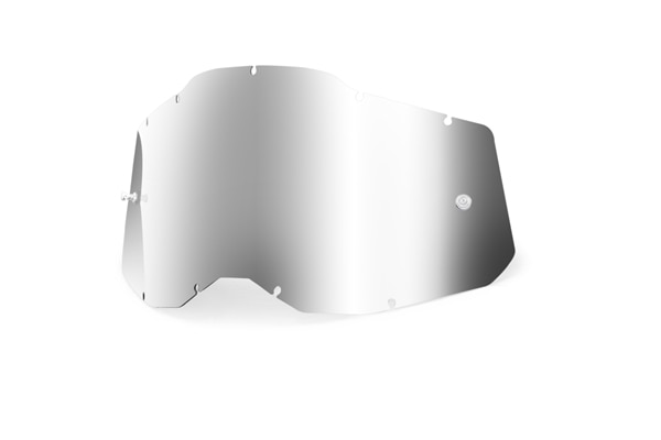 【キッズ GEN2】 100% シルバーミラー ACCURI2・STRATA2 ゴーグル用 アンチフォグレンズ