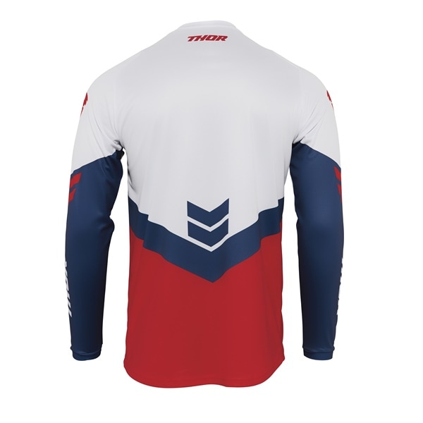 THOR “SECTOR” CHEV レッド/ネイビー '22 MXジャージ 【アウトレット