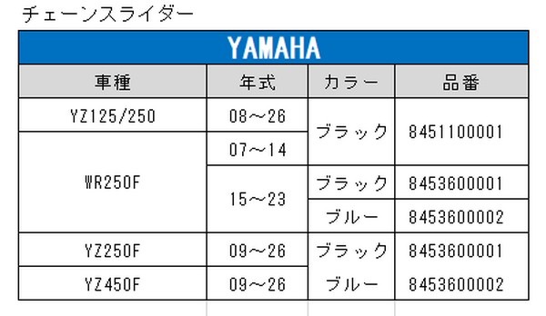 YAMAHA専用】 POLISPORT チェーンスライダー | ブランドから探す