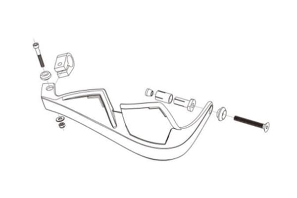 ホワイト エボリューションハンドガード （STDマウントキット同梱