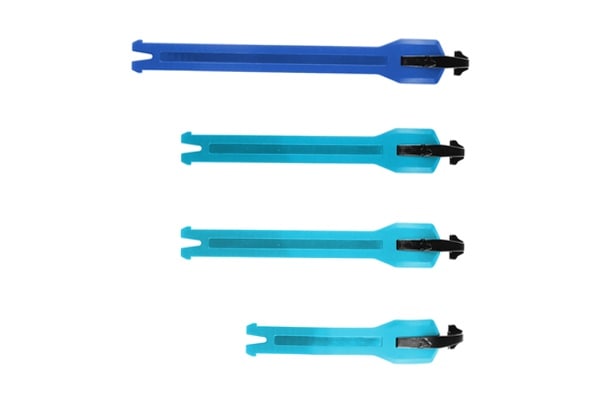 アクア/ブルー LEATT 4.5ストラップ ブーツパーツ