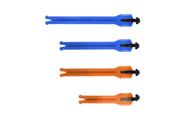 ブルー/オレンジ LEATT 4.5ストラップ ブーツパーツ