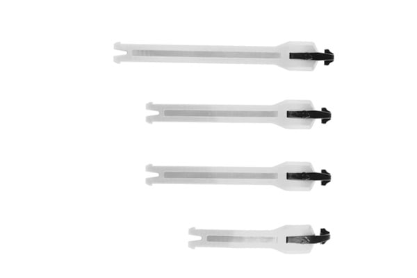 ホワイト LEATT 4.5ストラップ ブーツパーツ