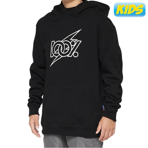 【キッズ】 FIOKI パーカー BLACK 100％