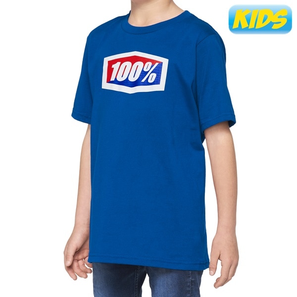【キッズ】OFFICIAL Tシャツ BLUE 100％