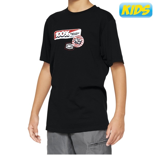 【キッズ】 STAMPS Tシャツ BLACK 100％