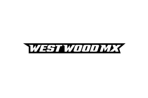 WESTWOODMX ロゴステッカー（黒）【110×11mm】