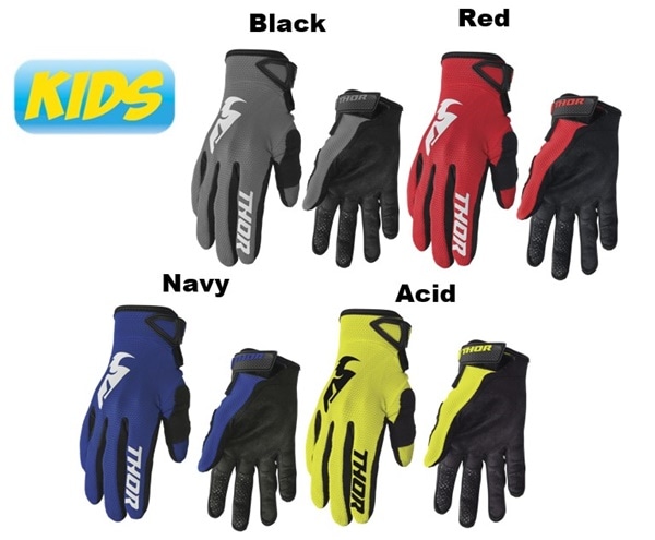 【キッズ】 【上下セット同時購入価格】  THOR SECTOR MXグローブ ＜全5色＞ ＜アウトレット：送料無料対象外、返品・交換不可＞