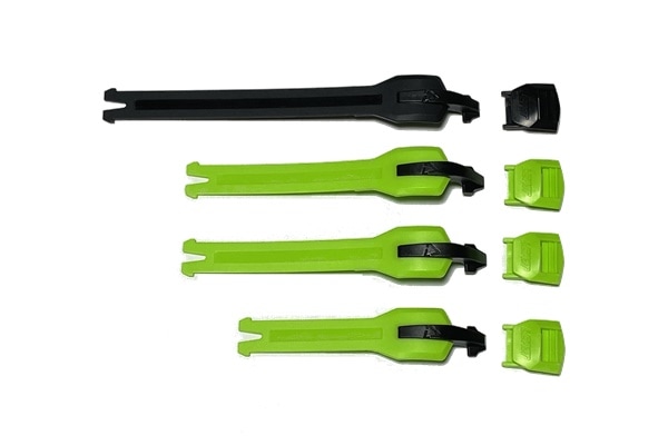 シトラス+ブラック LEATT 4.5ストラップ ブーツパーツ