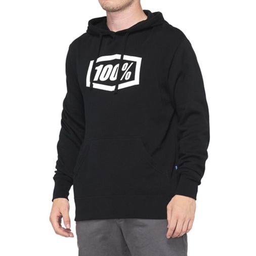 ICON Hoodie Fleece Pullover パーカー BLACK 100％ | すべての商品