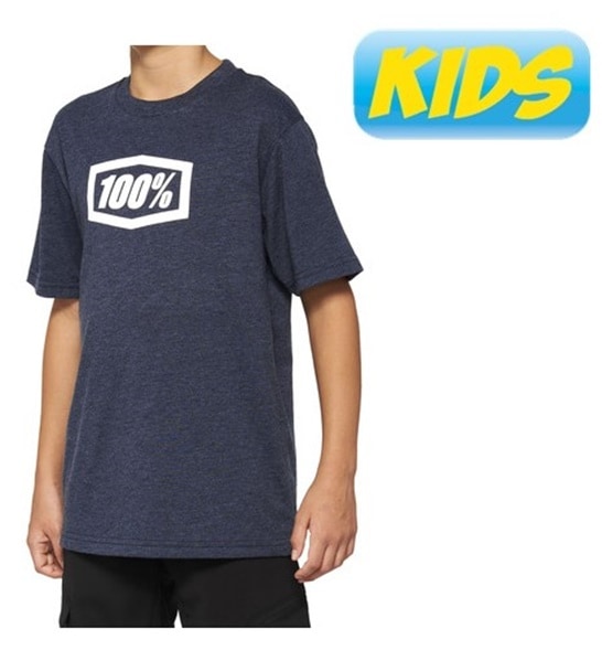 【キッズ】 ICON Tシャツ Navy 100％